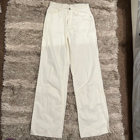 White high waisted bootcut Jeans - Picture 1 of 4